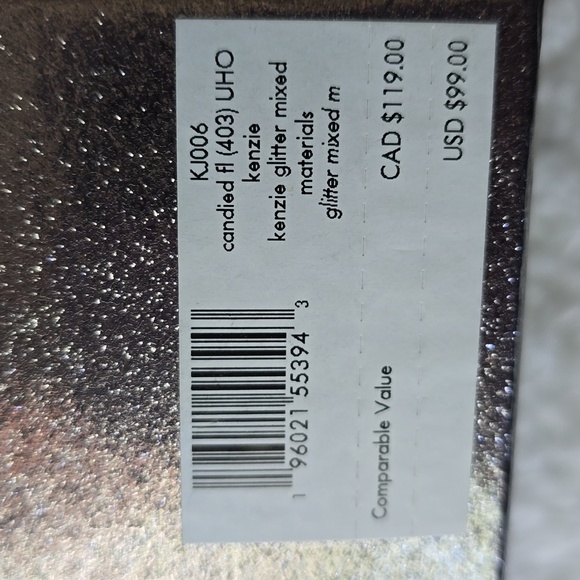 Kate Spade NWT NEW IN  BOX silver glitter card holder with Silver logo plaque - Picture 12 of 12